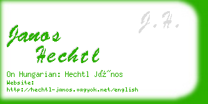 janos hechtl business card